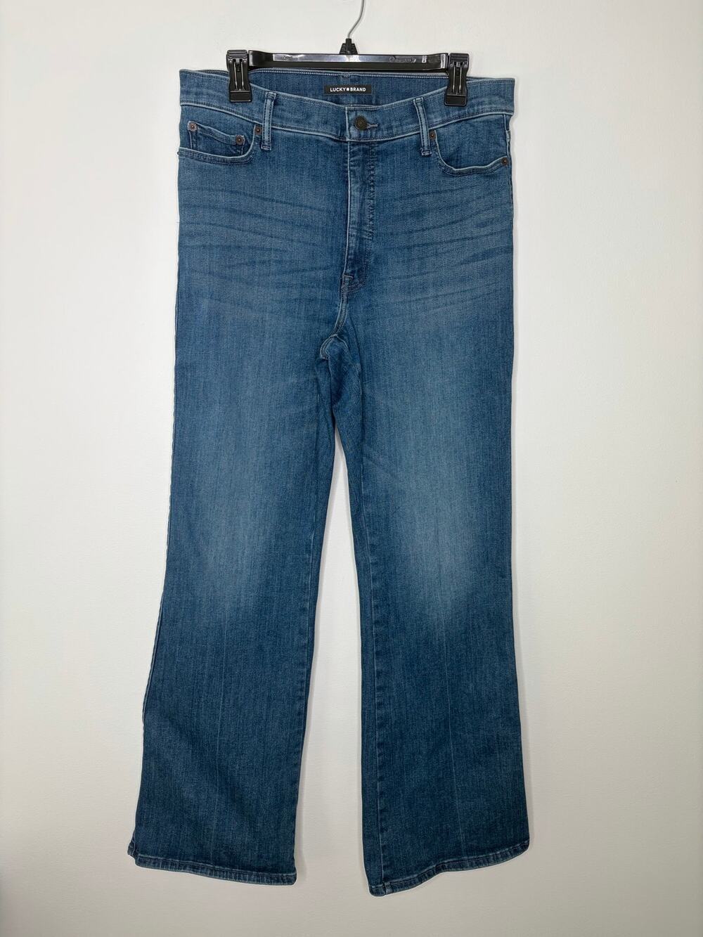 Lucky Brand Uni High Rise Bootcut Jeans Sz 5R (33-35) Stretch Denim 90s Western
